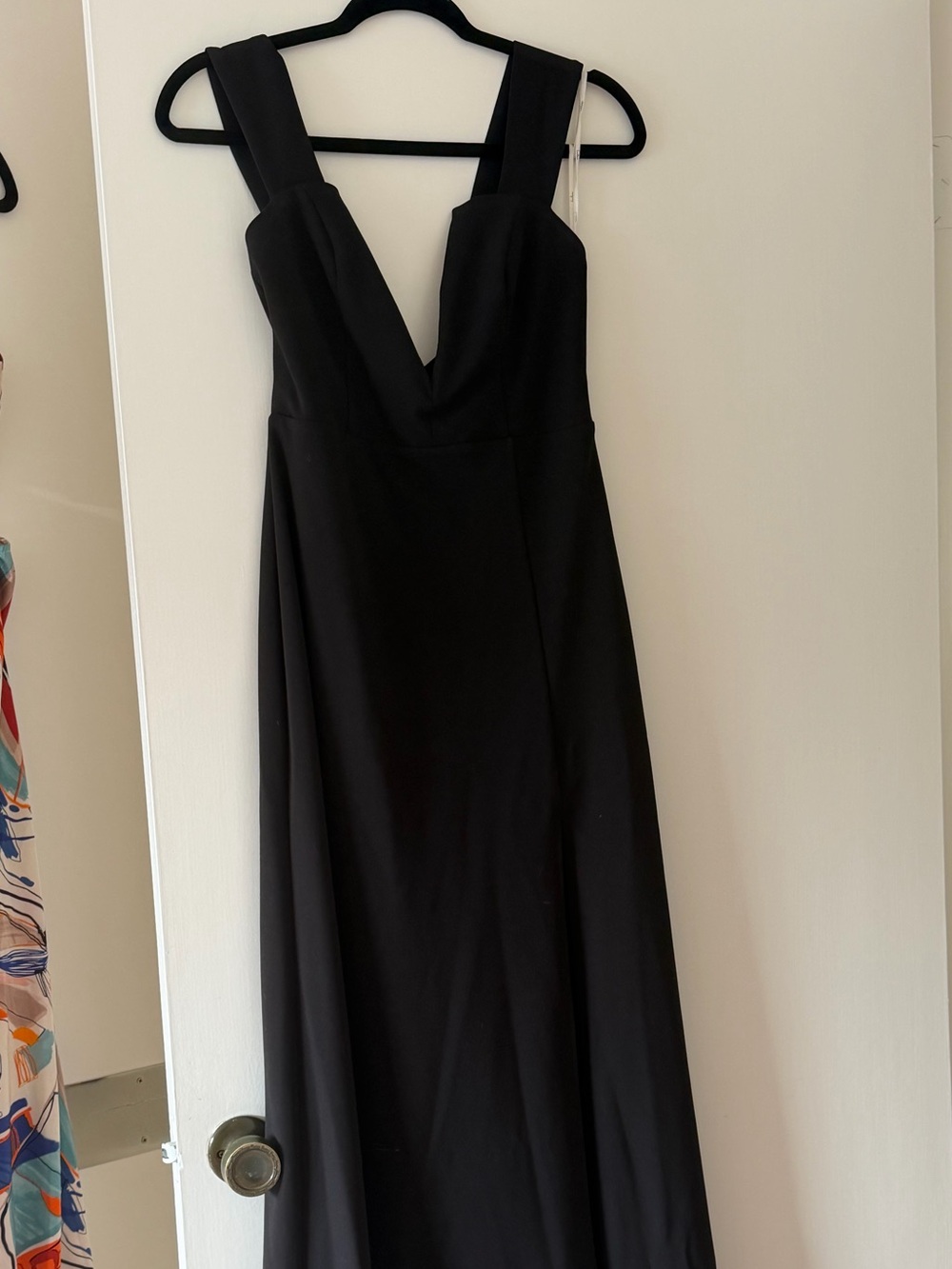 Lulu's Black V-Neck Maxi Dress
